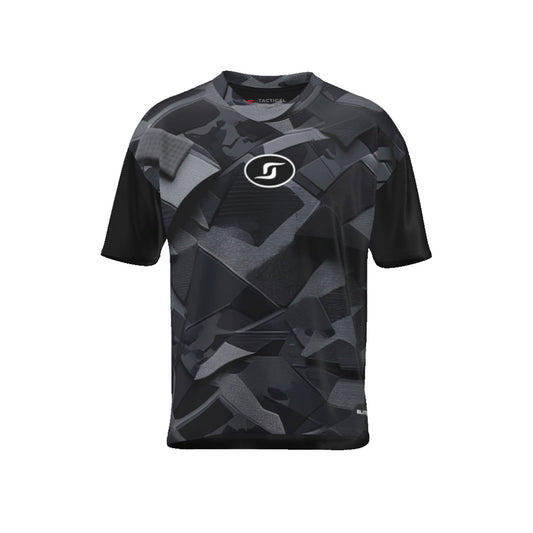 TACTICAL BLACK CAMO PERF TEE T Shirt SPElite Sportswear® 