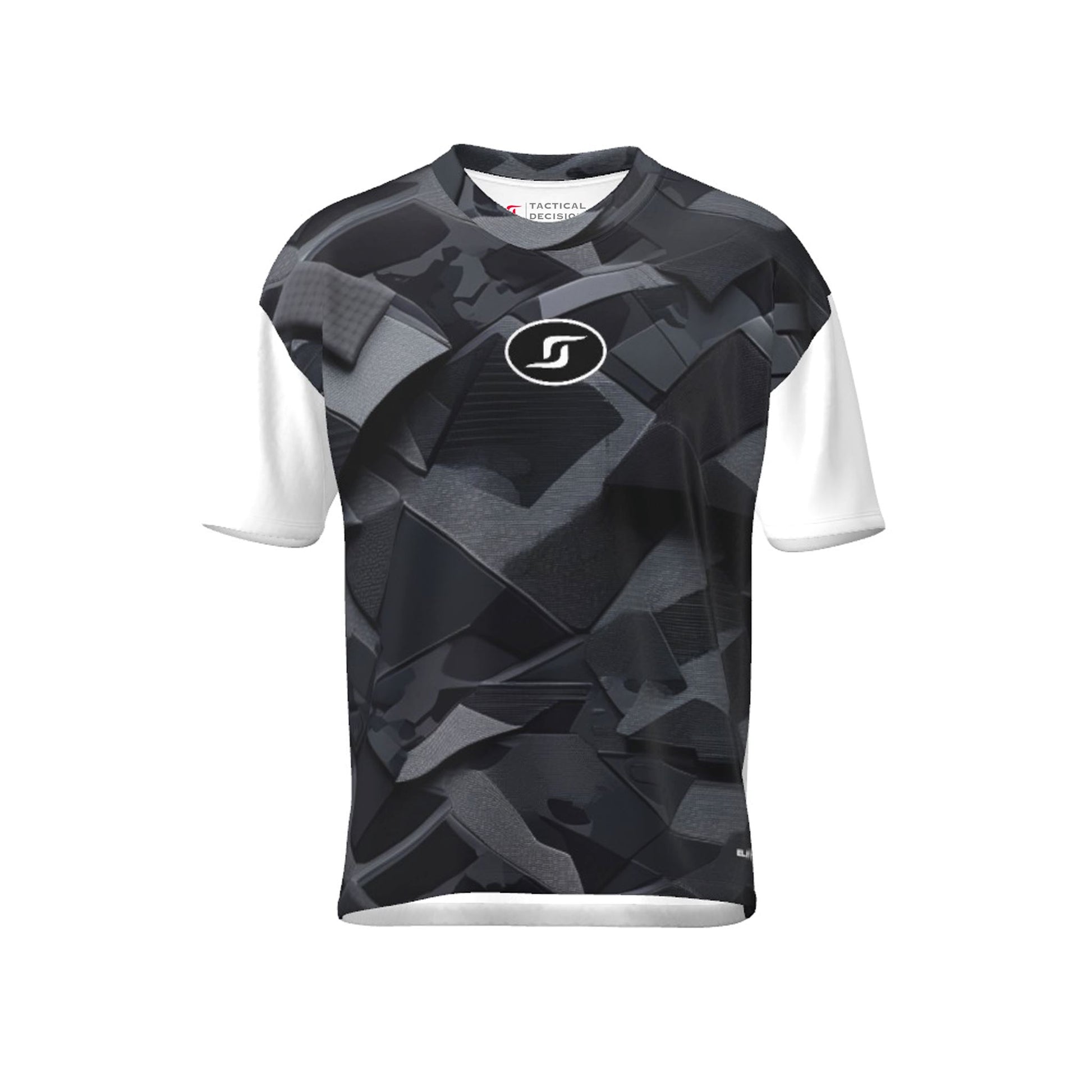 TACTICAL BLACK CAMO PERF TEE T Shirt SPElite Sportswear® 