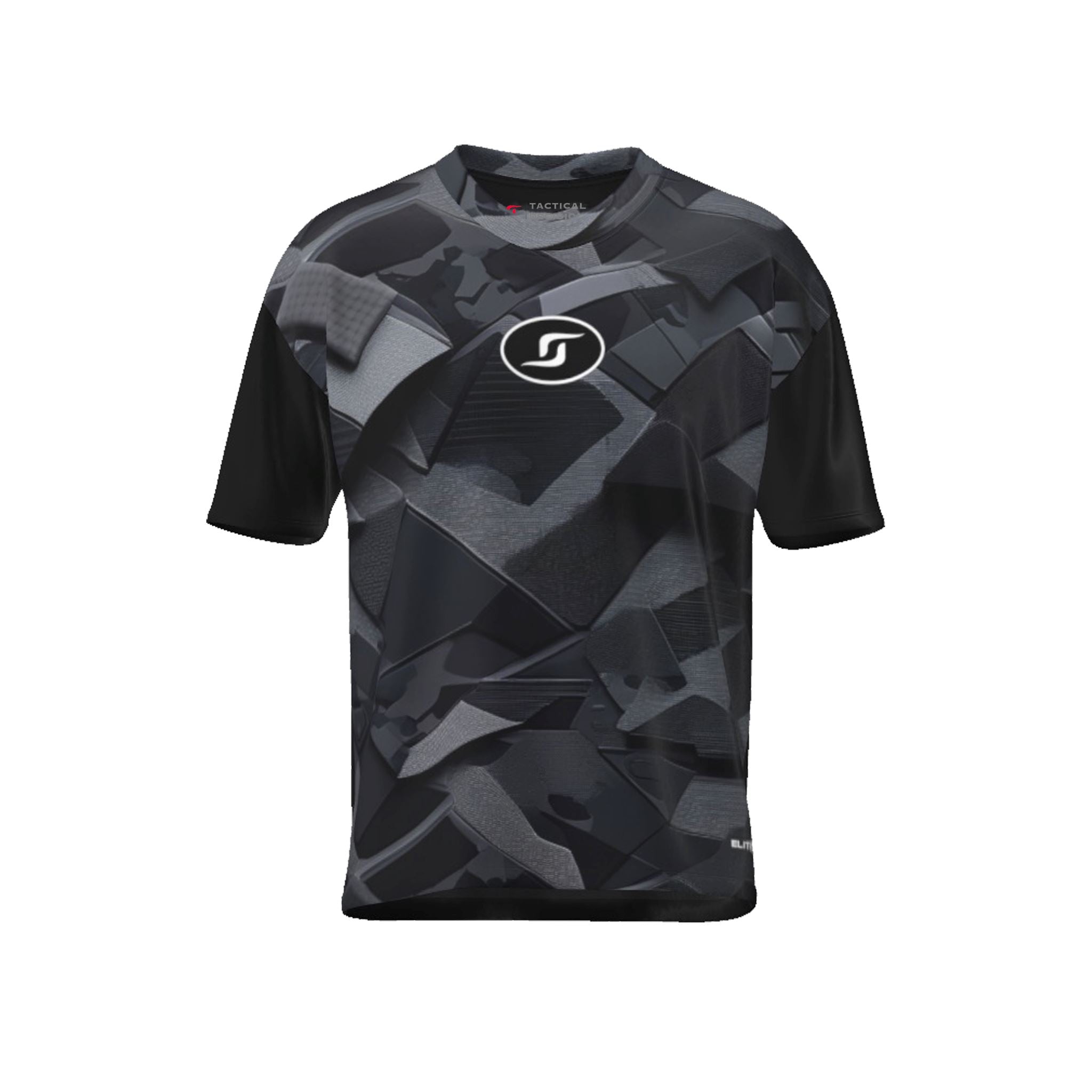 TACTICAL BLACK CAMO PERF TEE SPElite Sportswear